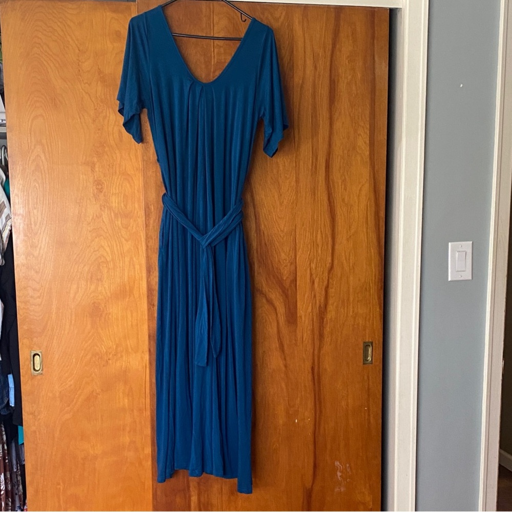 Latched Mama blue jumpsuit